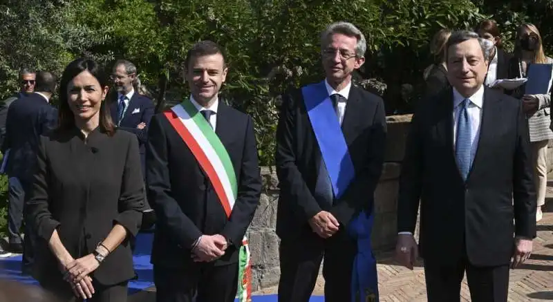 Carfagna Draghi a Sorrento