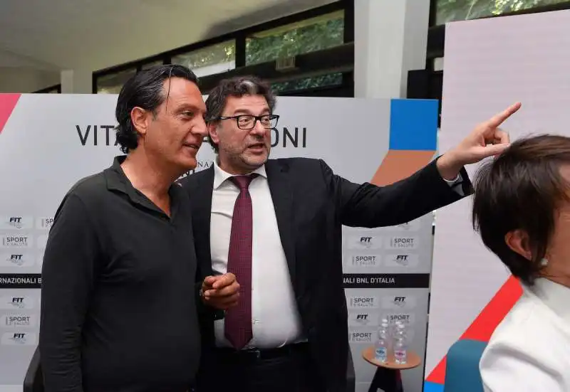 diego nepi e giancarlo giorgetti  foto mezzelani gmt 065