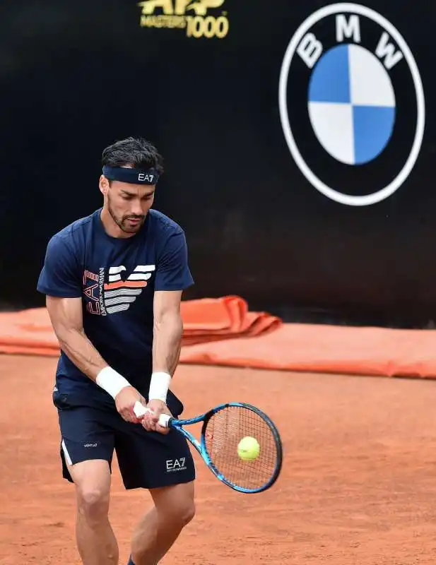 fabio fognini in allenamento foto  mezzelani gmt127