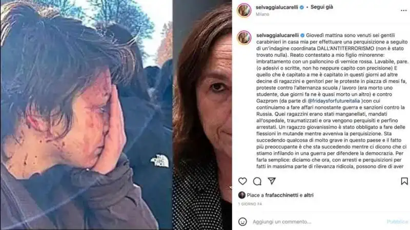 IL POST DI SELVAGGIA LUCARELLI SULLA PERQUISIZIONE A CASA 