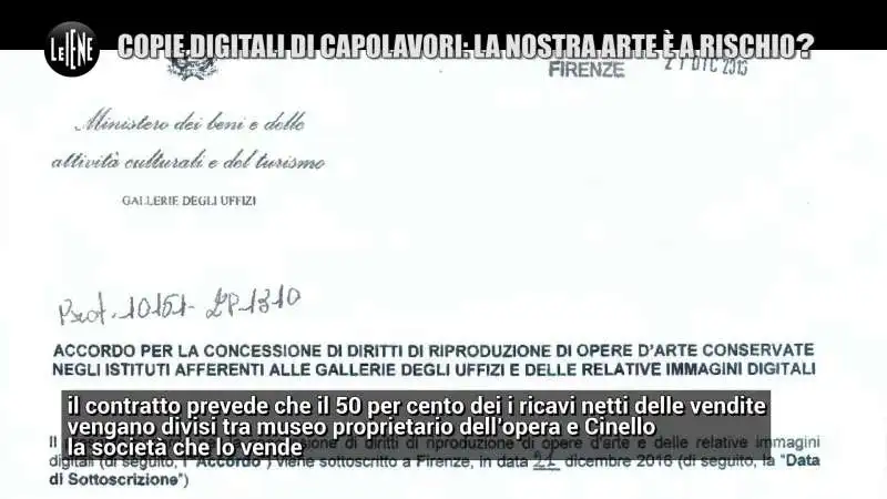 il servizio delle iene sugli uffizi 3