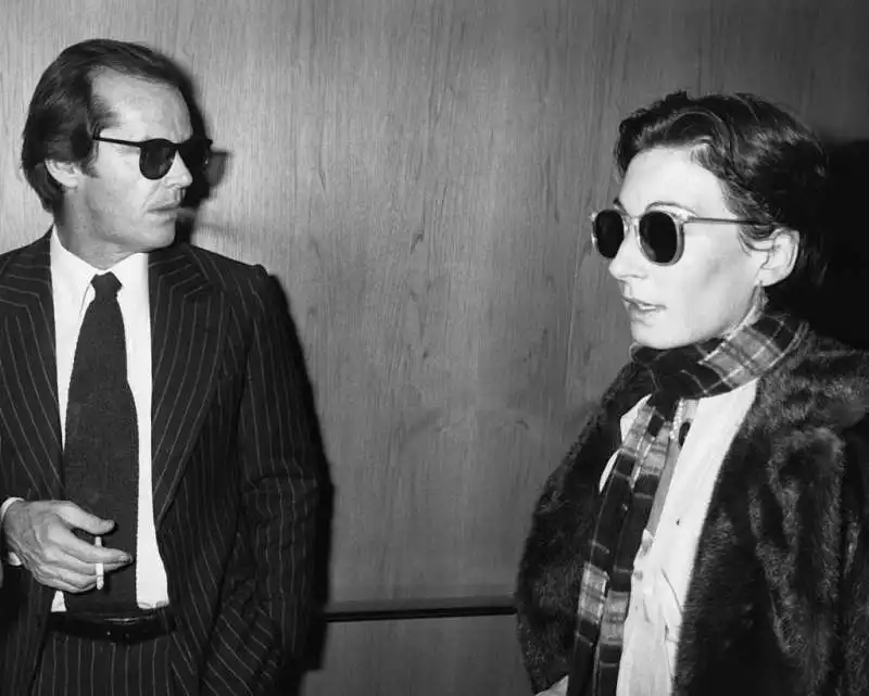 jack nicholson e angelica hust by ron galella