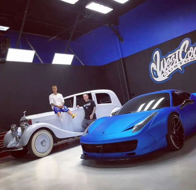 la ferrari 458 di justin bieber 