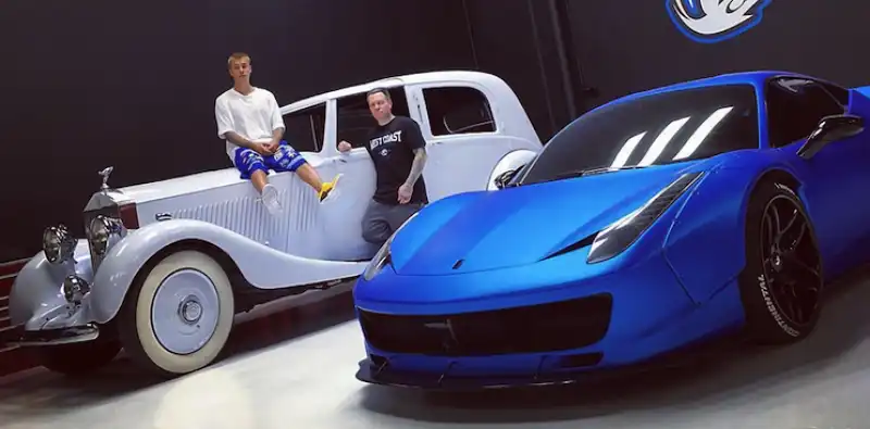 la ferrari 458 di justin bieber 