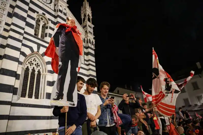 la festa per il monza in serie a 1