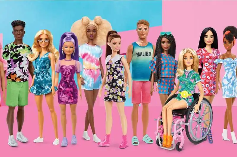 la linea fashionistas di barbie 