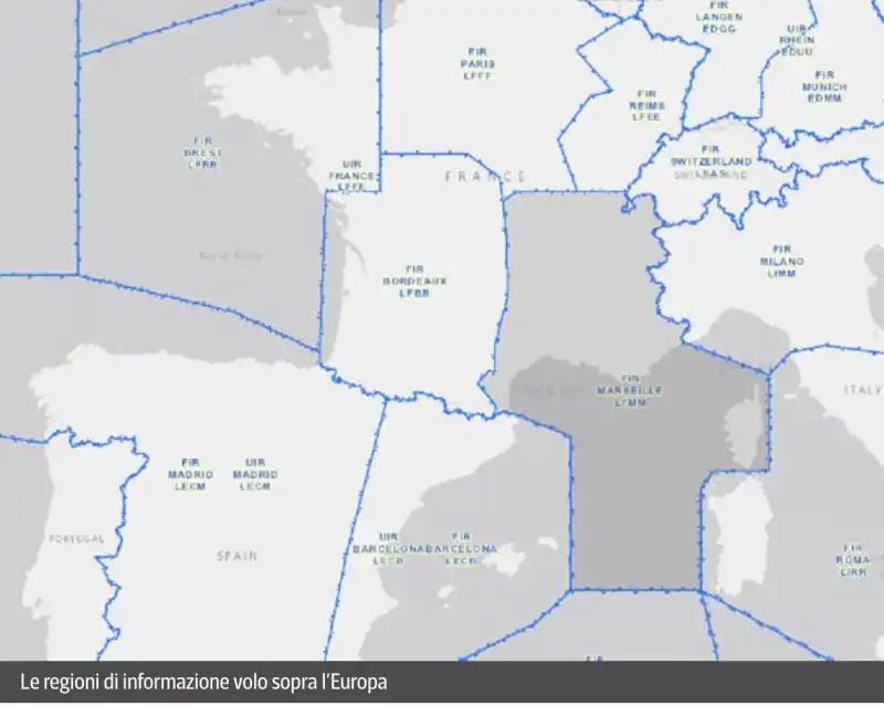 LE REGIONI DI INFORMAZIONI PER CHI VOLA SULL EUROPA
