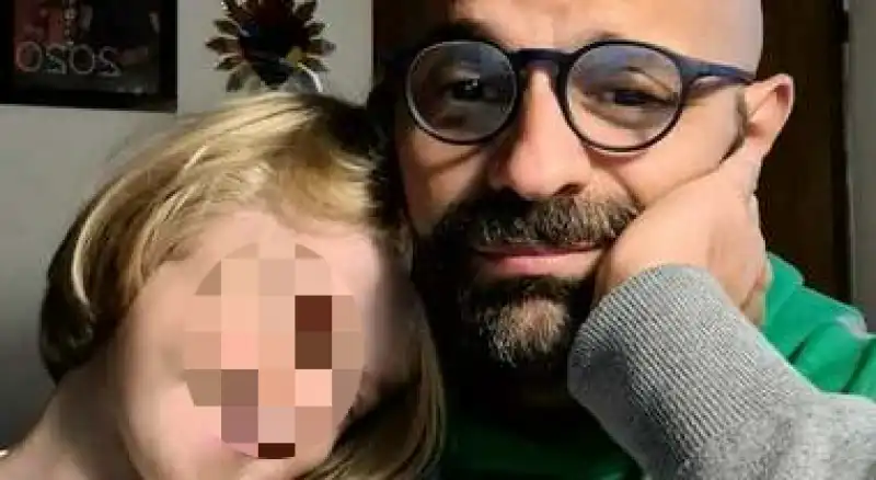 luca trapanese e la figlia alba 