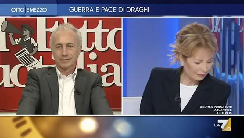 marco travaglio  lilli gruber 