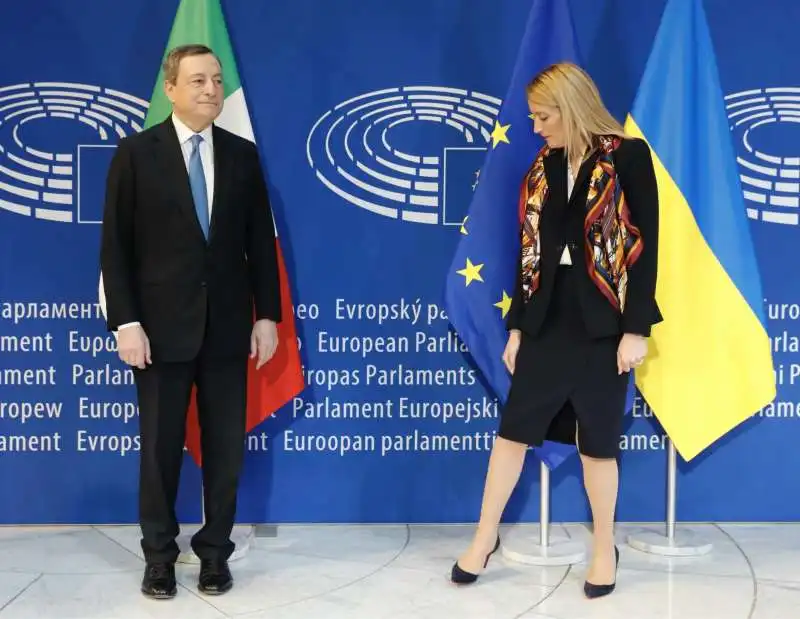 mario draghi roberta metsola  2