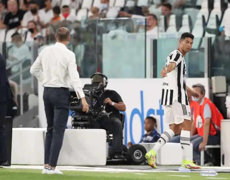 max allegri e cristiano ronaldo