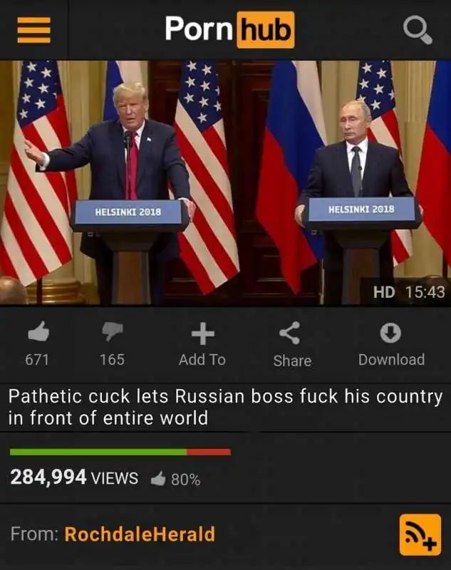 pornhub trump putin