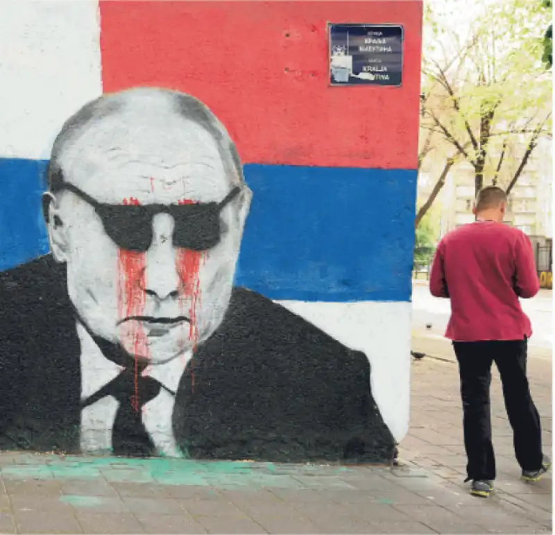 PUTIN MURALE BELGRADO