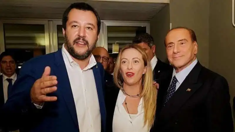 SALVINI MELONI BERLUSCONI