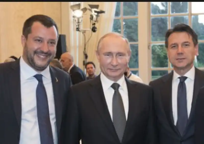 salvini putin conte