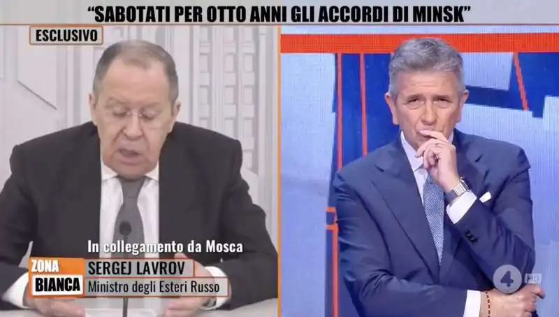 sergei lavrov intervistato da giuseppe brindisi a zona bianca   1