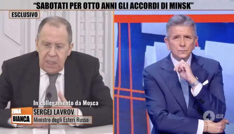 sergei lavrov intervistato da giuseppe brindisi a zona bianca   7