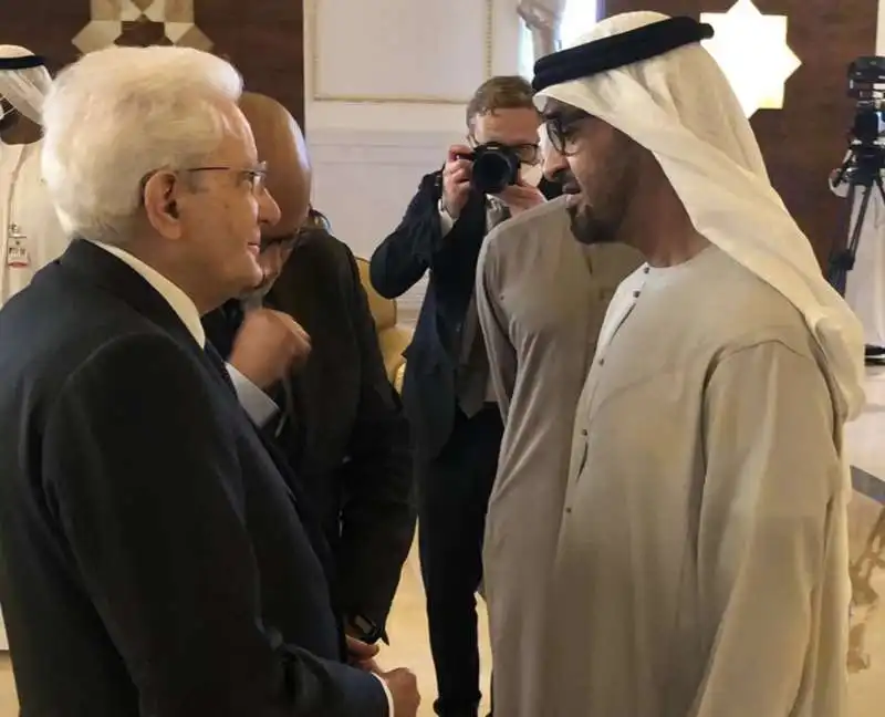 sergio mattarella con mohammed bin zayed al nahyan    