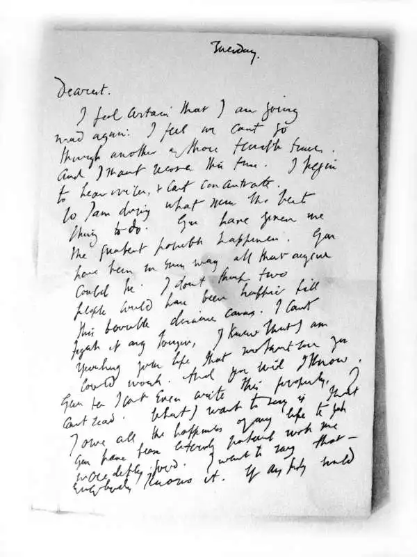 ultima lettera di virginia woolf 