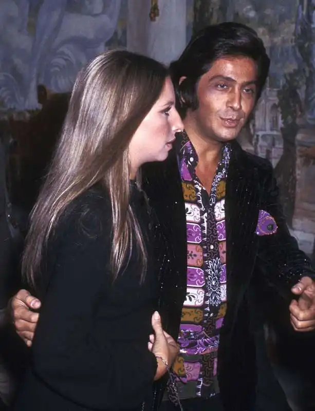 valentino e barbra streisand a new york nel 1970