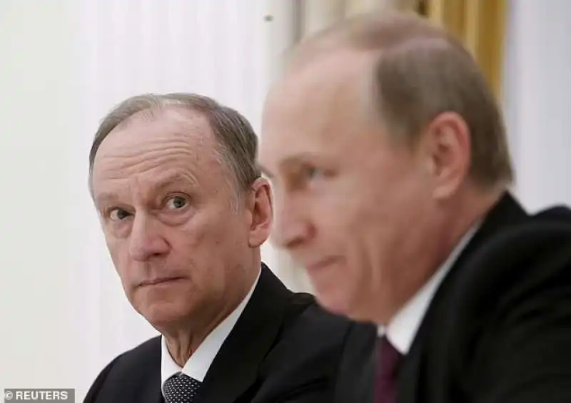 Vladimir Putin e Nikolai Patrushev