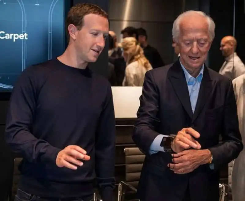 ZUCKERBERG E LEONARDO DEL VECCHIO 