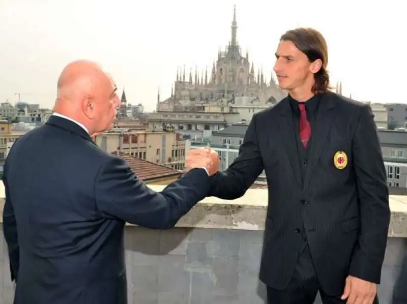 adriano galliani con zlatan ibrahimovic 