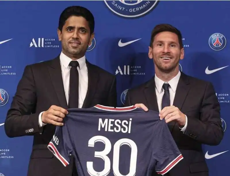 al khelaifi leo messi psg