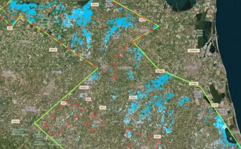 alluvione in emilia romagna visto dal satellite 1