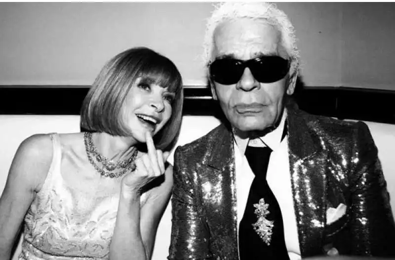 anna wintour karl lagerfeld