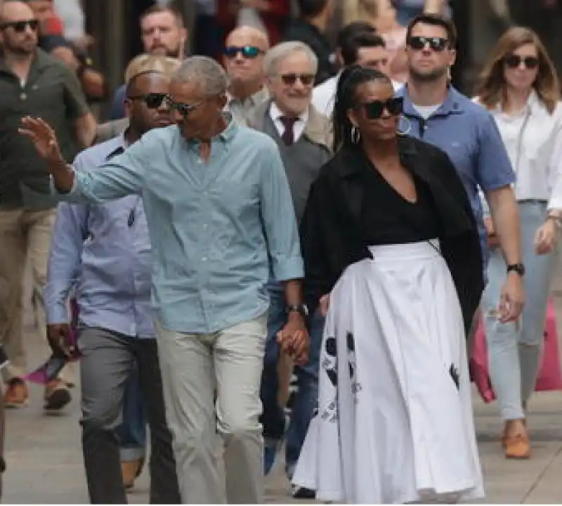 barack obama e michelle a berlino 