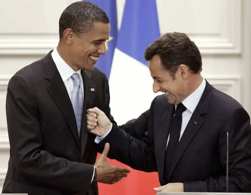 barack obama nicolas sarkozy    