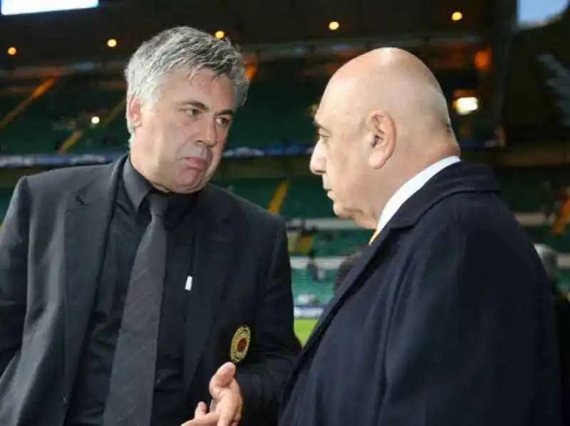 carlo ancelotti adriano galliani nel 2008 