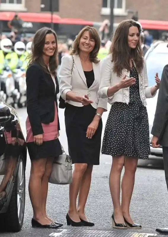 carole middleton e le figlie kate e pippa