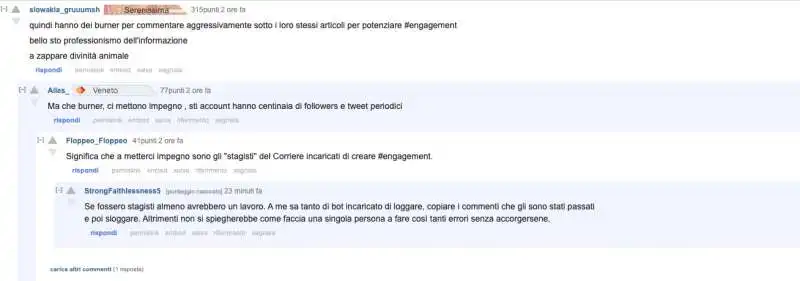 commenti su reddit alla presunta botfarm del corriere   6