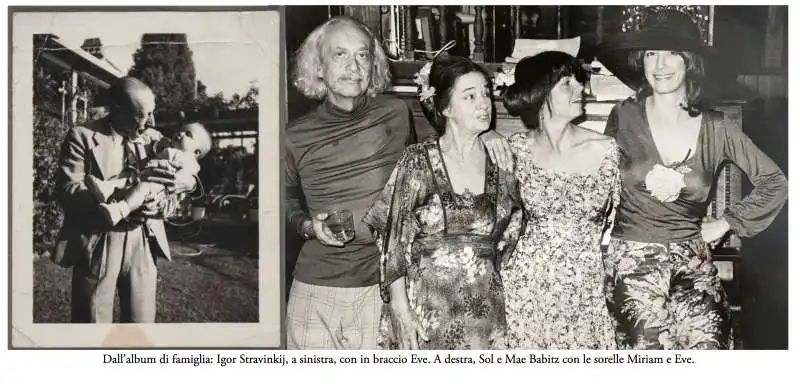 eve babitz con stravinkij e babitz family