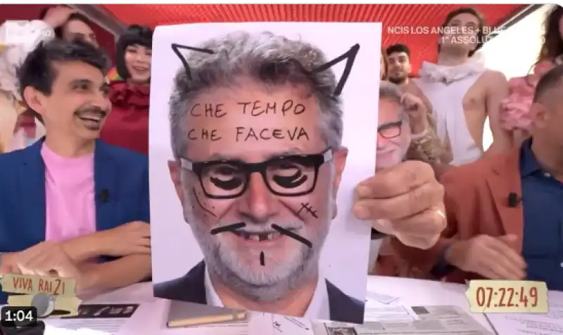 fiorello viva rai 2 ironia su fazio