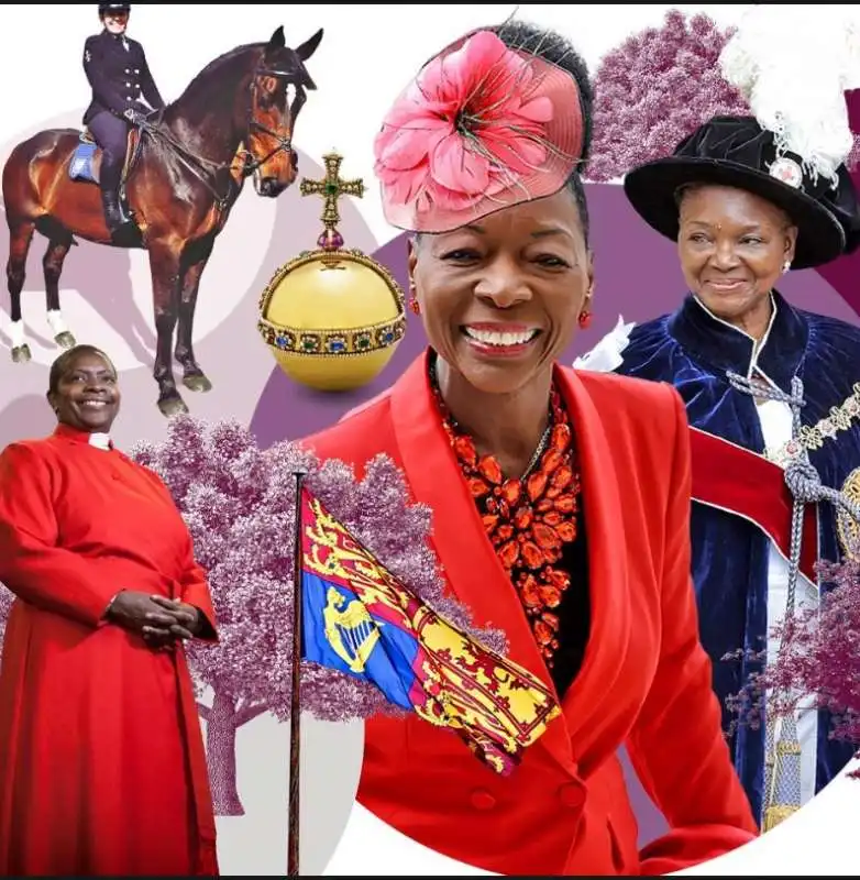 FLOELLA BENJAMIN DAMA ELIZABETH ANIONWU VALERIE AMOS INCORONAZIONE RE CARLO