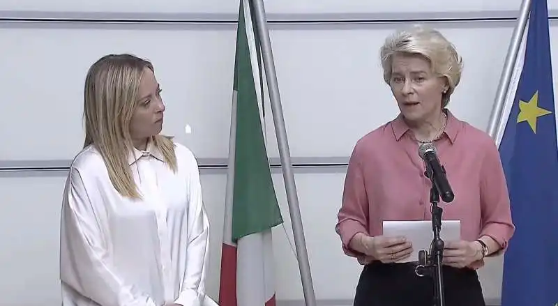 giorgia meloni ursula von der leyen 