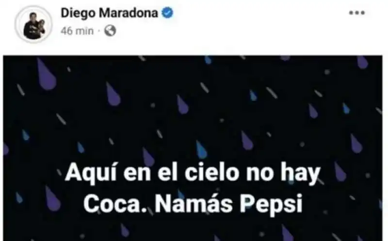 hackerato il profilo facebook di maradona 