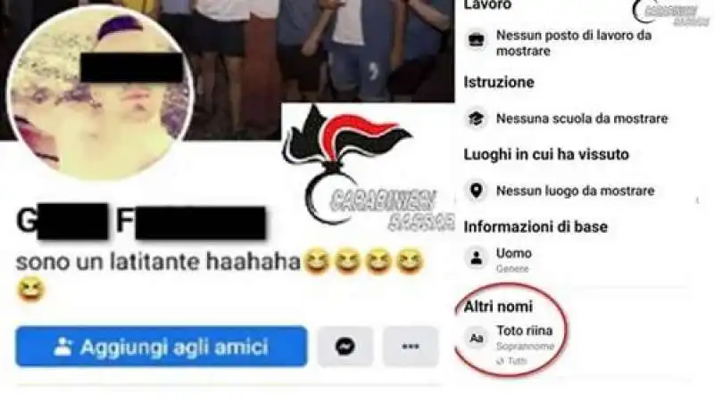 i post sui social del 24enne latitante arrestato a nuoro 