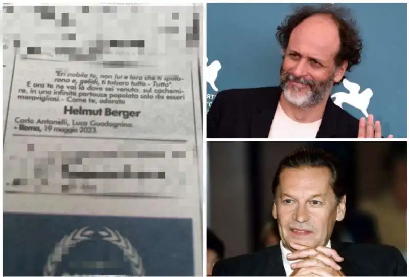 IL NECROLOGIO DI LUCA GUADAGNINO PER HELMUT BERGER