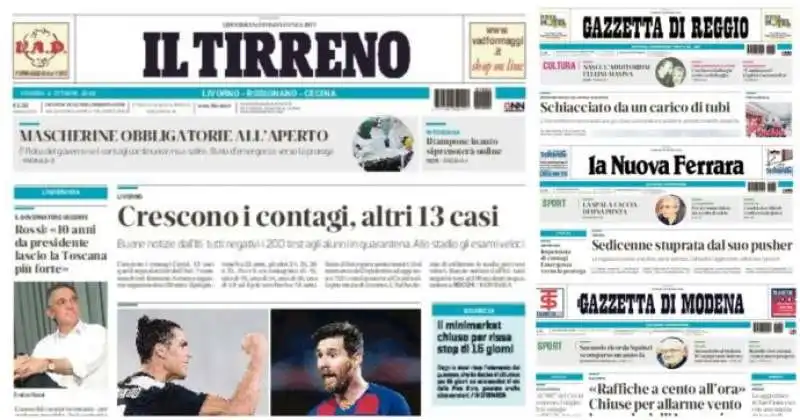 il tirreno   gazzetta di modena   gazzetta di reggio   la nuova ferrara   