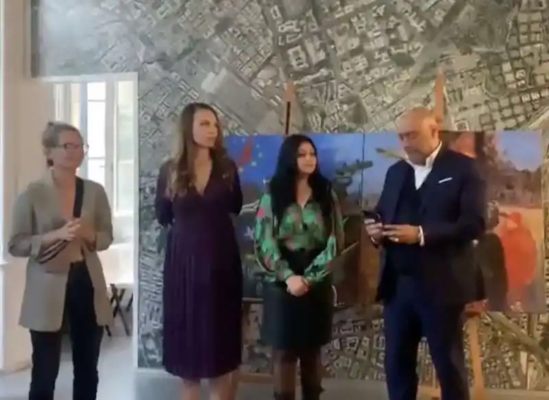 inaugurazione mostra d arte filorussa resistenza   san lorenzo   roma 