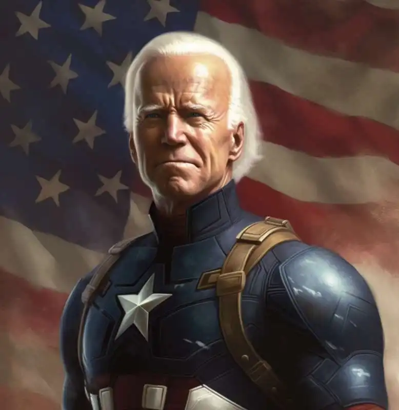 joe biden captain america   immagine realizzata con l intelligenza artificiale midjourney   2