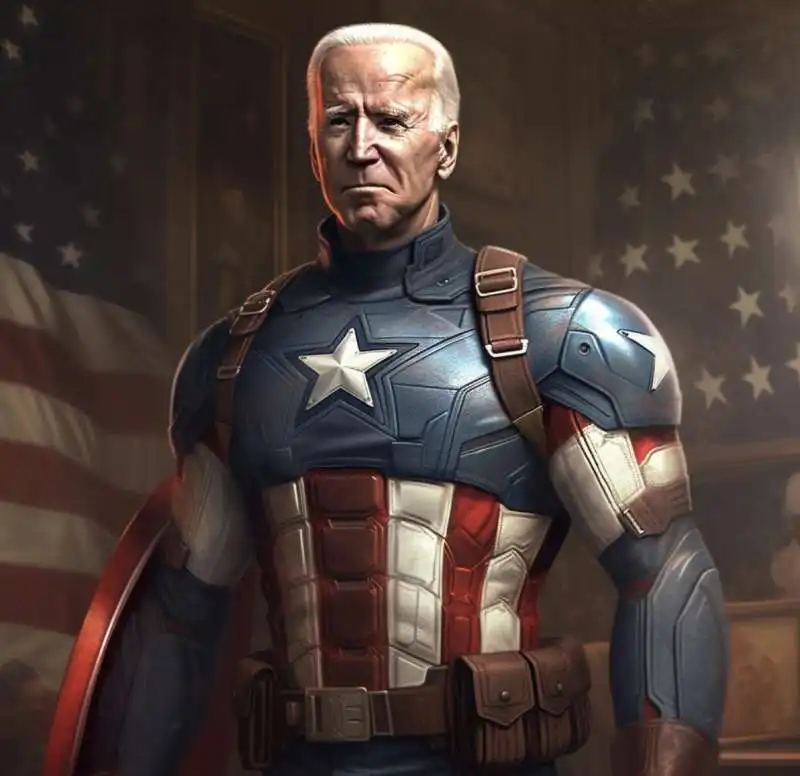 joe biden captain america   immagine realizzata con l intelligenza artificiale midjourney   4