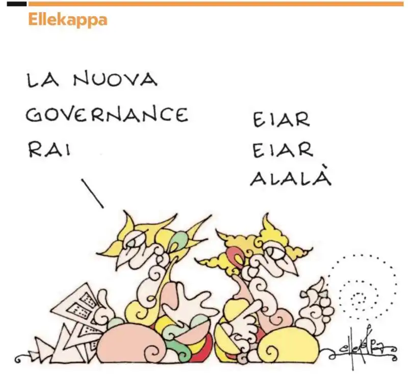 LA NUOVA RAI MELONIANA - VIGNETTA BY ELLEKAPPA