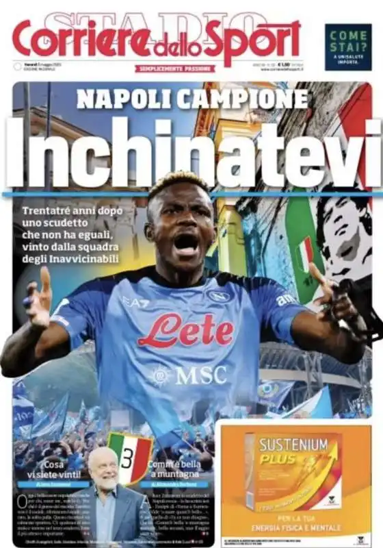 la vittoria dello scudetto del napoli   corriere dello sport