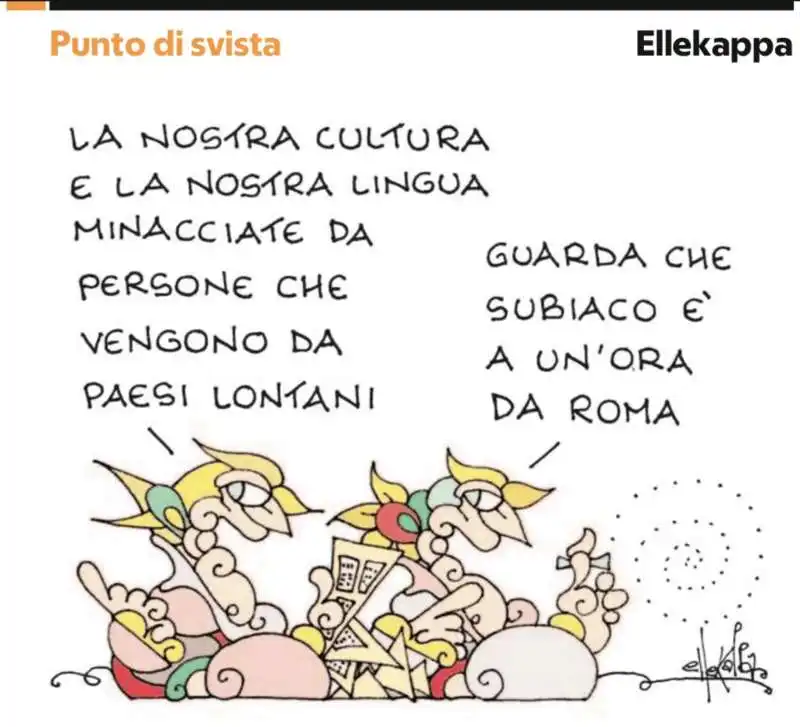 LE FRASI DI LOLLOBRIGIDA SULL ETNIA ITALIANA DA TUTELARE - VIGNETTA BY ELLEKAPPA  