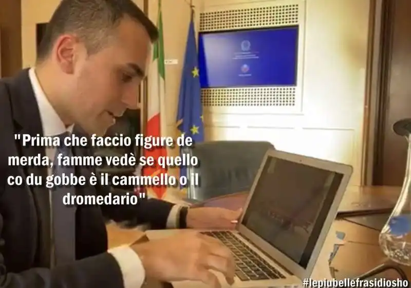 LUIGI DI MAIO INVIATO SPECIALE DELL UE NEL GOLFO - MEME BY OSHO